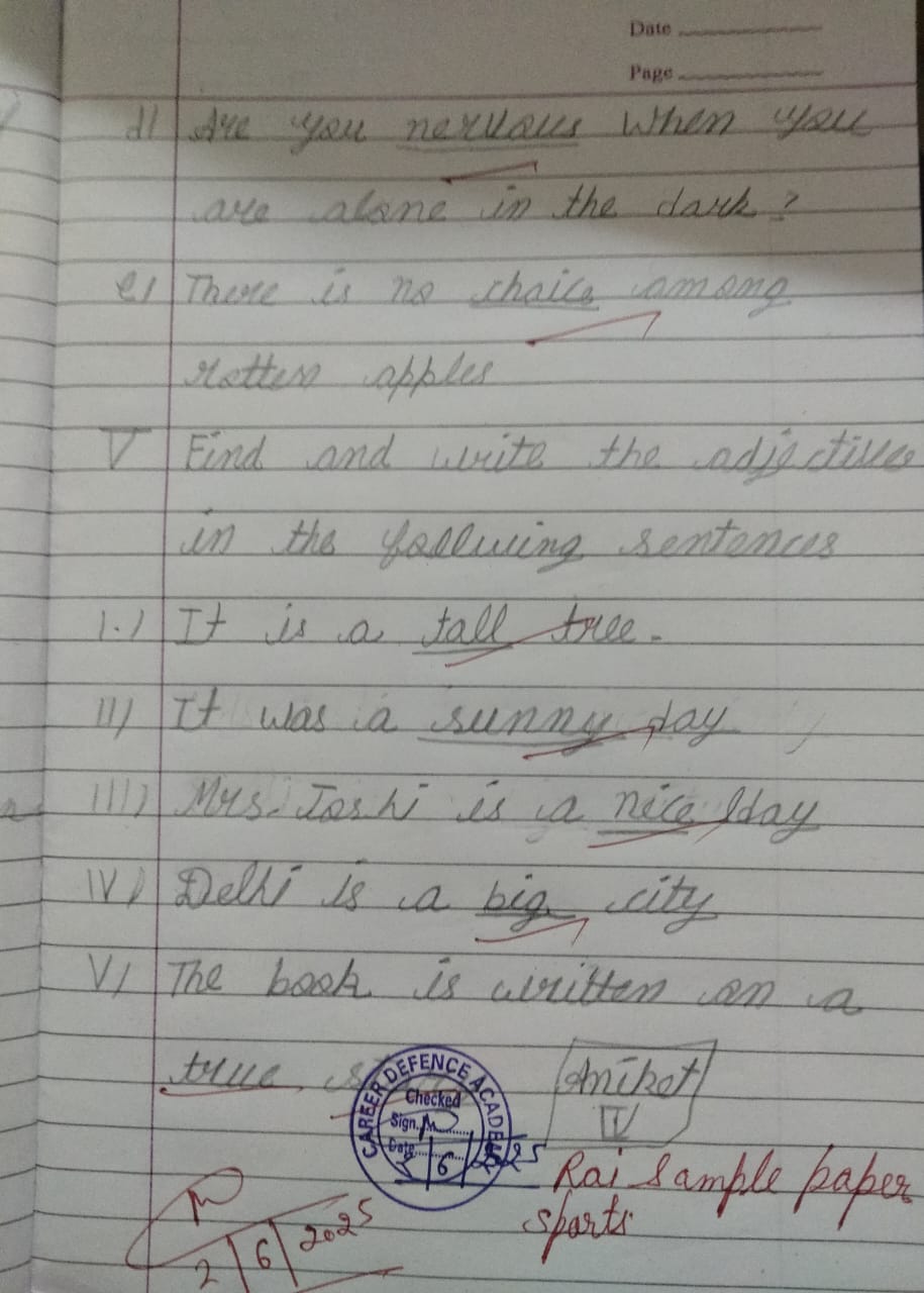 CDS Yamunanagar Notebook Stamping - Class 1st to 3rd
