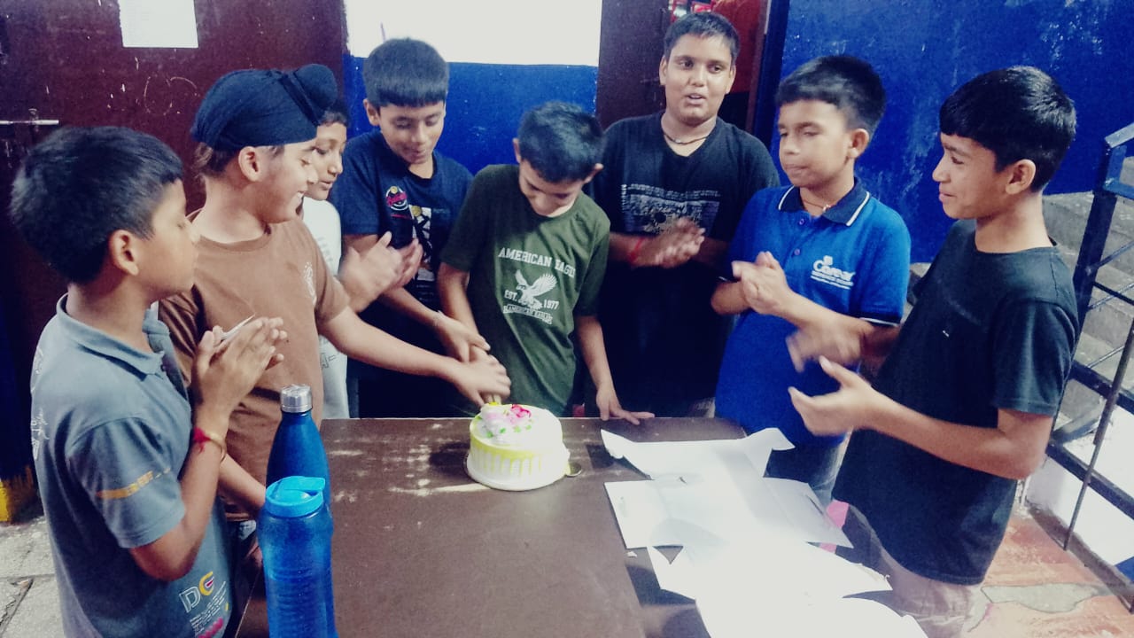 Birthday Celebration CDS Ambala Name- Shivam, Class-7th, From- Uttarakhand