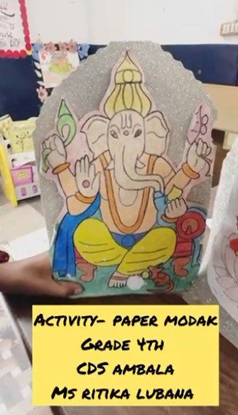 CDS Ambala || Activity- Paper Modak || Class 4th