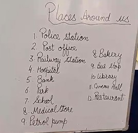 CDS Ambala || Topic- Places around us || Class 1st & 2nd