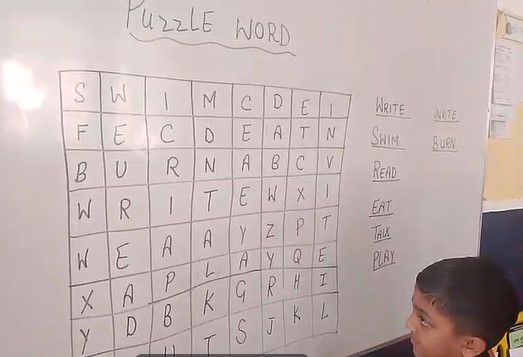 CDS Ambala || Activity- Puzzle word || Class 1st & 2nd