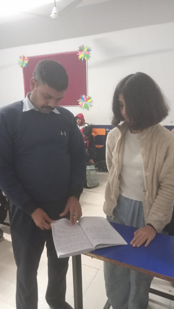 CDS Yamunanagar Evening Class Notebook Checking 