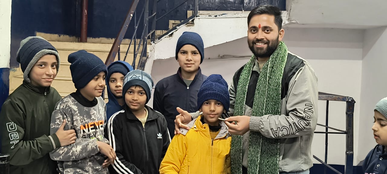 CDS Ambala Birthday Celebration Student name- Akshaj,  Class 3rd