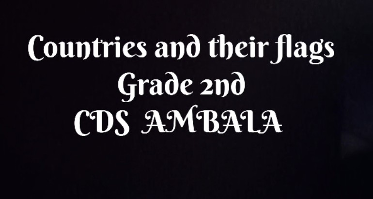 CDS Ambala || Activity- Countries and their flags || Grade 2nd 